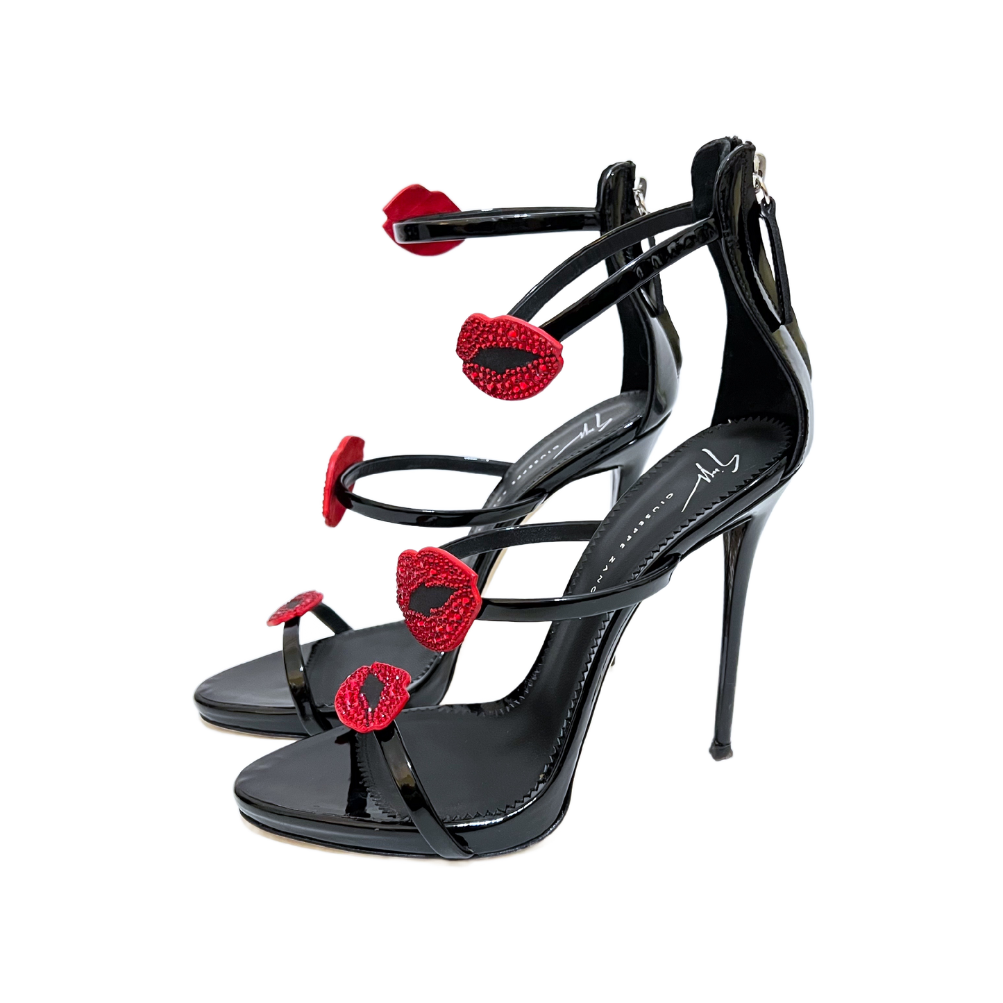 GIUSEPPE ZANOTTI CRYSTAL LIPS HEELS