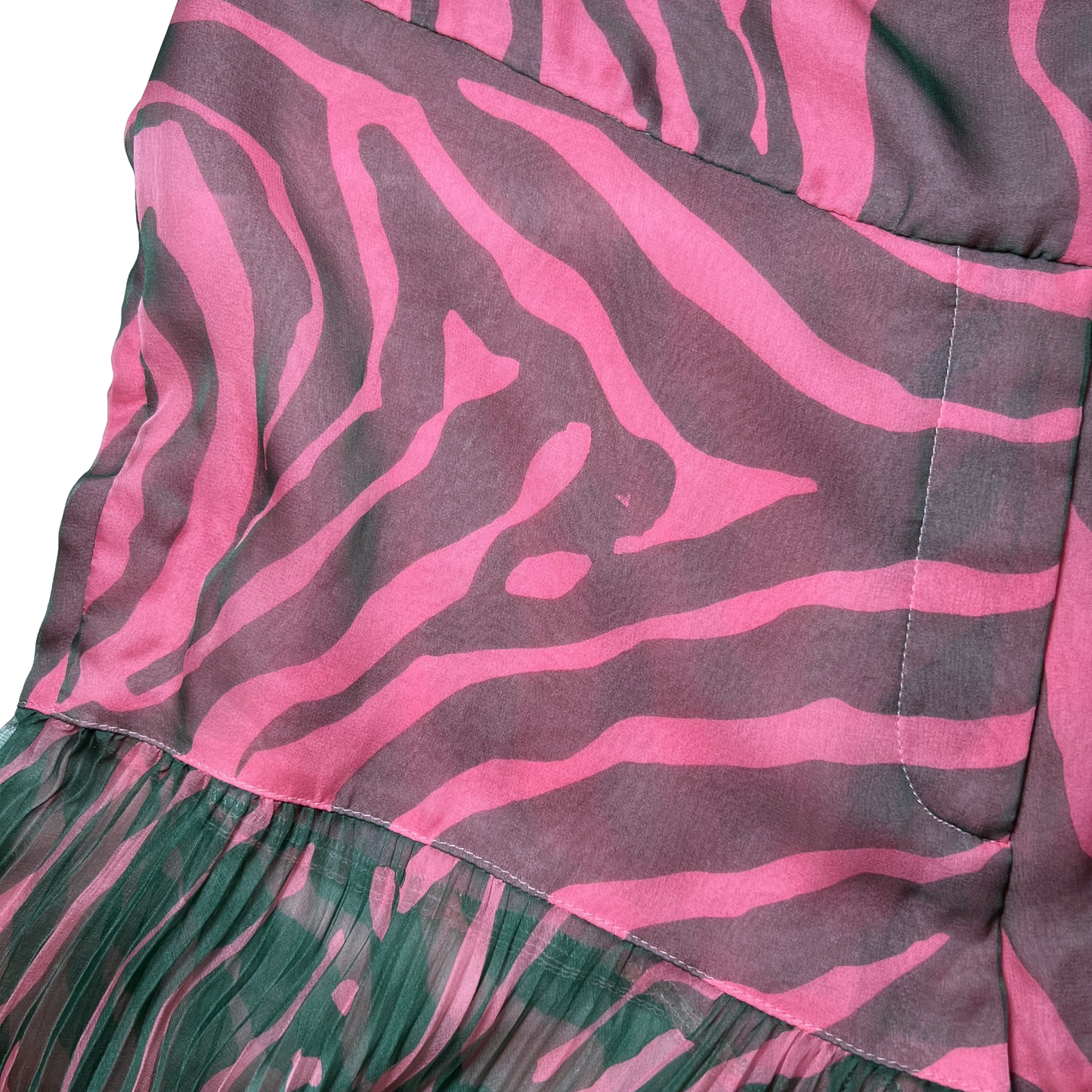 DOLCE & GABBANA FW 2000 RUNWAY PLEATED ZEBRA PRINT PANTS