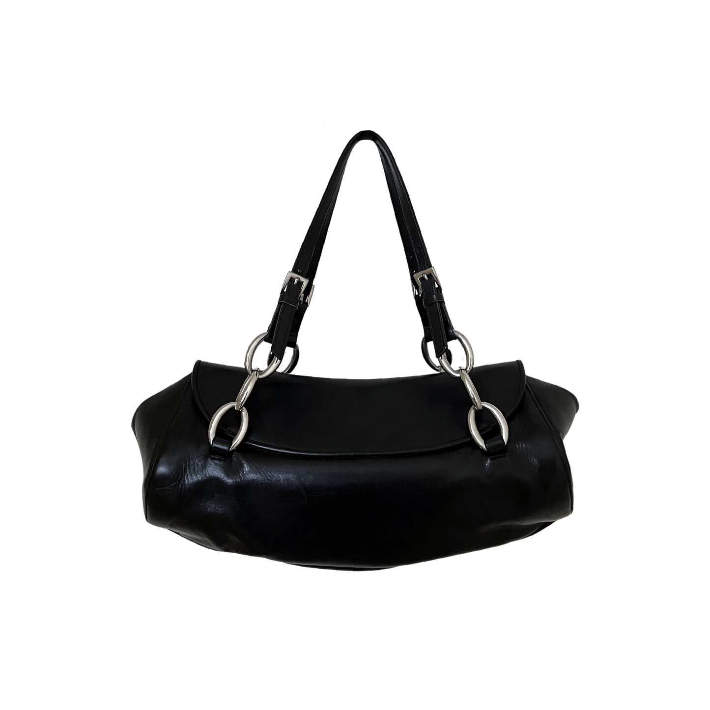 DIOR RARE METAL LOGO PLATE BAG