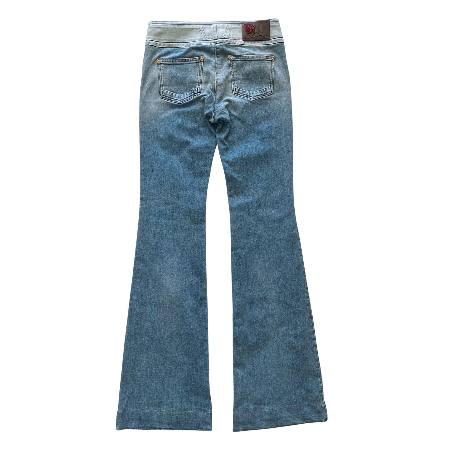 ROBERTO CAVALLI LACE-UP FLARE JEANS