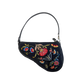 DIOR BY JOHN GALLIANO EMBROIDERED SADDLE BAG