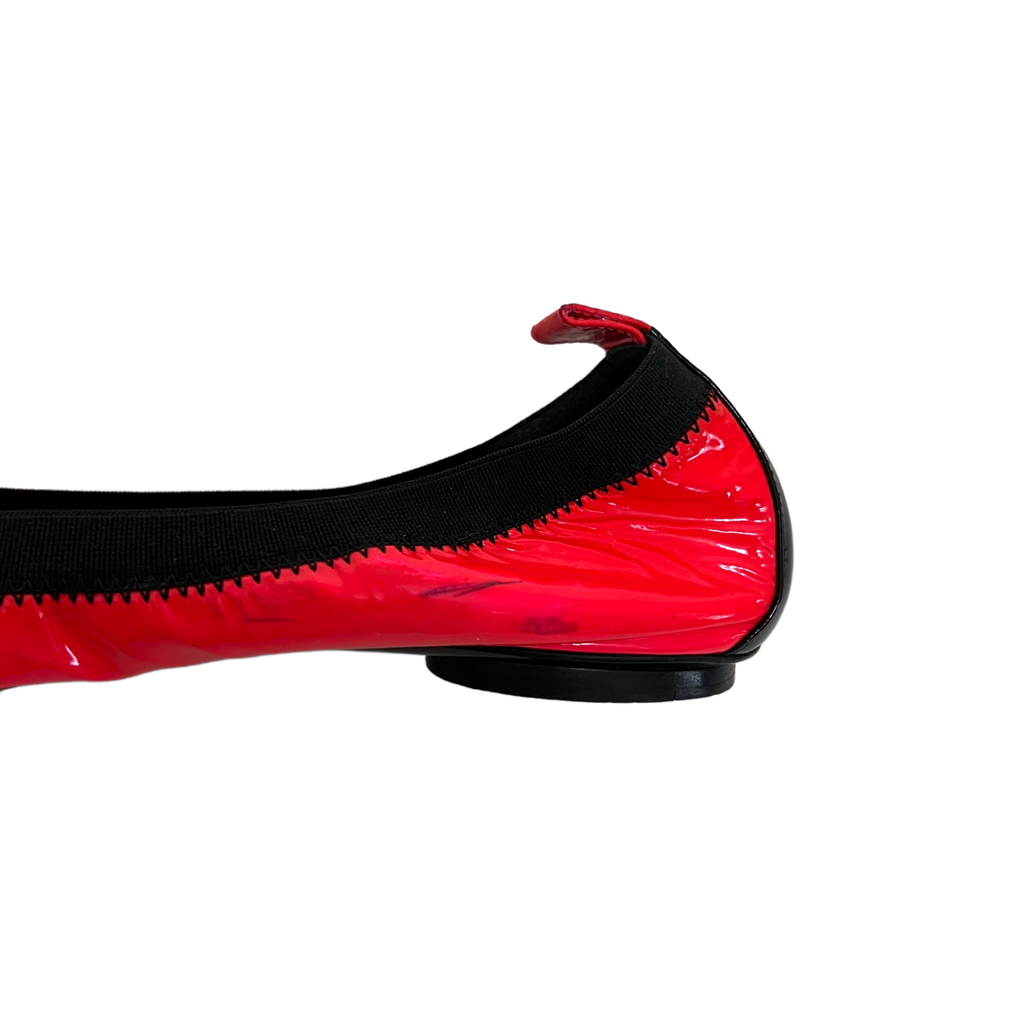 CHANEL 2008 NEON PINK BALLET FLATS