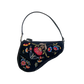 DIOR BY JOHN GALLIANO EMBROIDERED SADDLE BAG