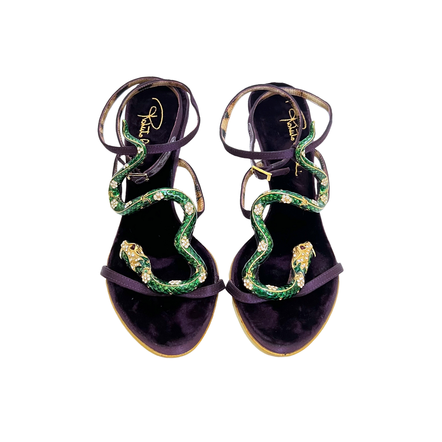 ROBERTO CAVALLI SERPENT SNAKE HEELS