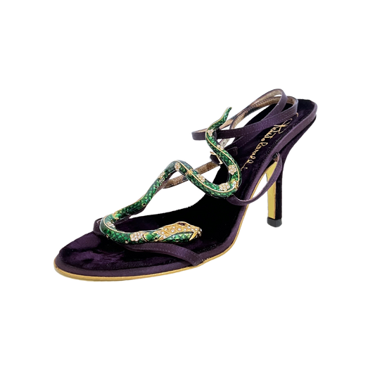 ROBERTO CAVALLI SERPENT SNAKE HEELS