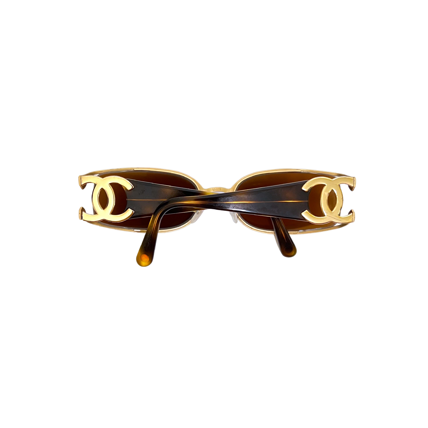 CHANEL GOLD “CC” LOGO SUNGLASSES