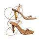 GUCCI BY TOM FORD LACE-UP BAMBOO HEELS