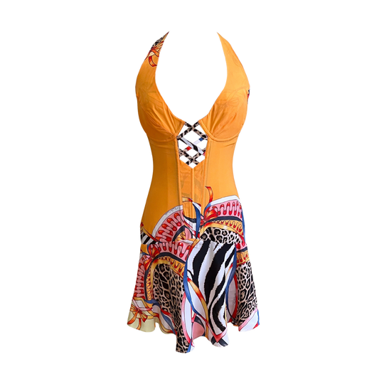 ROBERTO CAVALLI BUSTIER DRESS