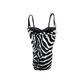 DOLCE & GABBANA ZEBRA PRINT BUSTIER TOP