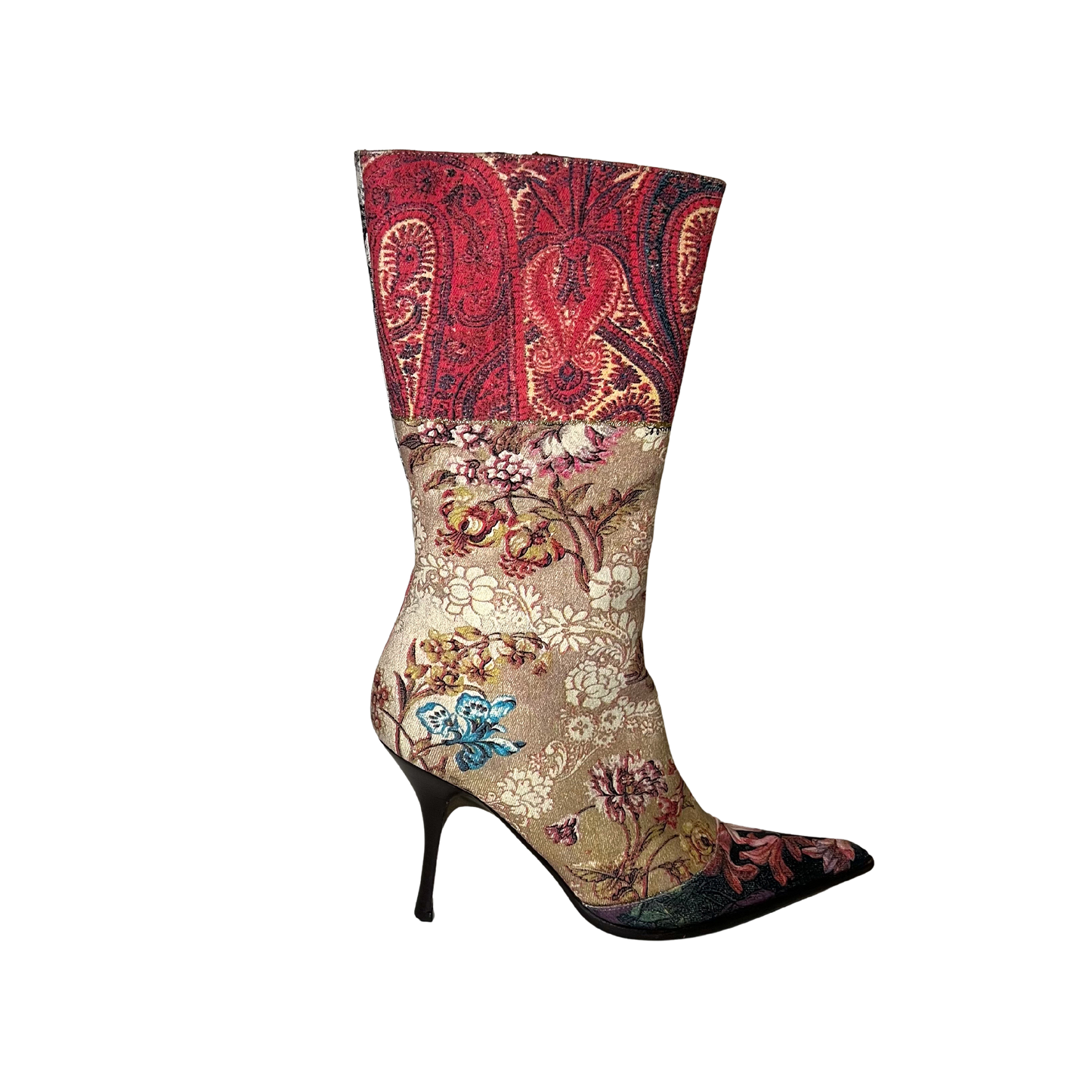 ROBERTO CAVALLI MULTI-PRINT BOOTS