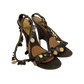 ROBERTO CAVALLI COIN-EMBELLISHED WOODEN HEELS