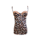 DOLCE & GABBANA LEOPARD PRINT BUSTIER TOP