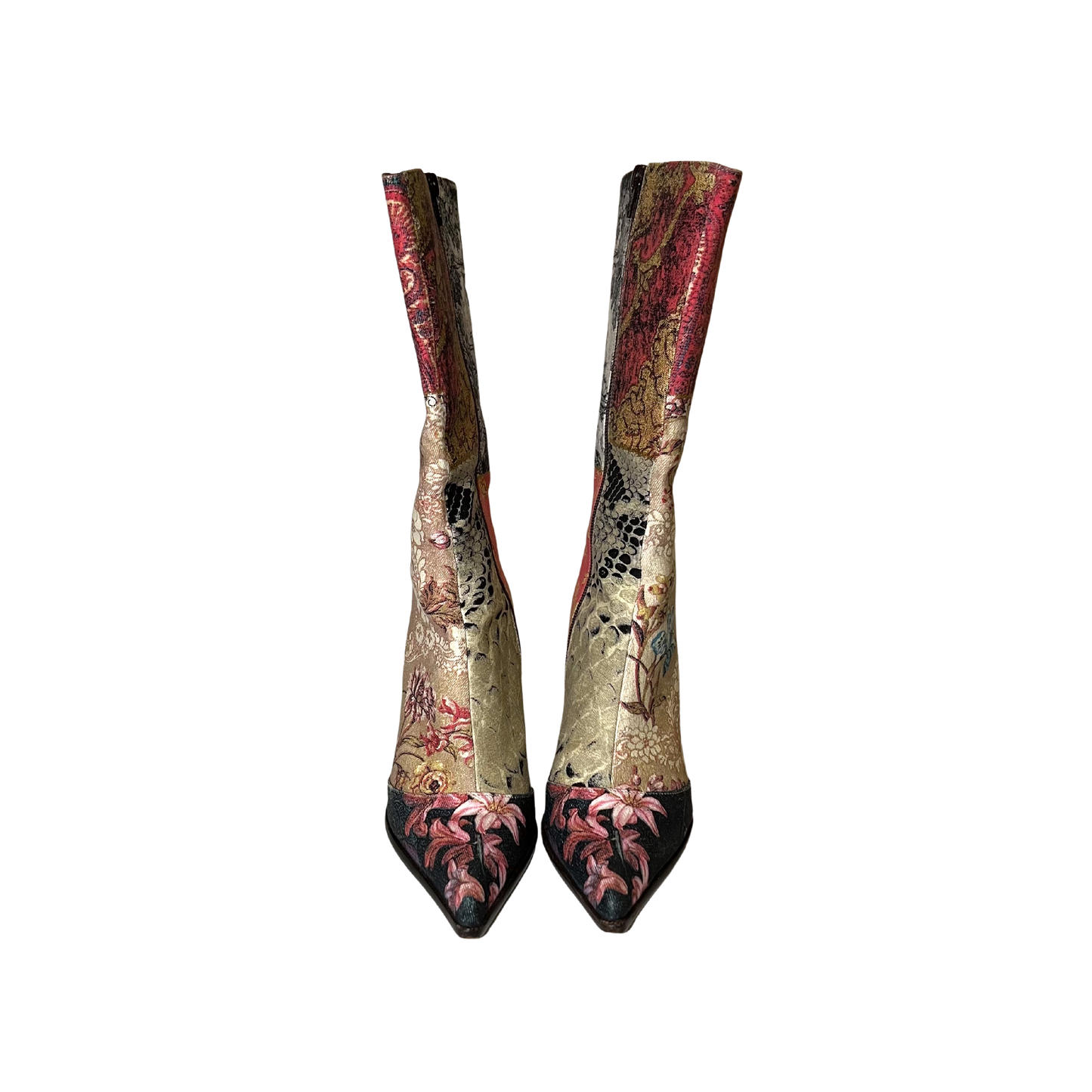 ROBERTO CAVALLI MULTI-PRINT BOOTS