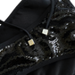 VERSACE BLACK SEQUIN STRING BIKINI