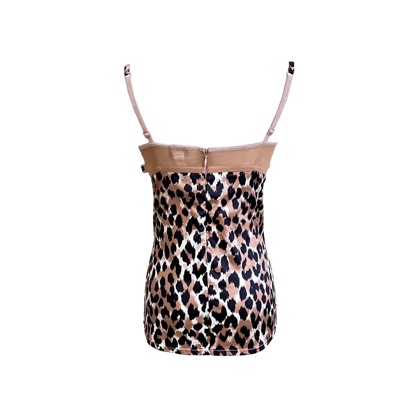 DOLCE & GABBANA LEOPARD PRINT BUSTIER TOP