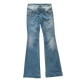 ROBERTO CAVALLI LACE-UP FLARE JEANS